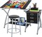 Drafting Table and Stool Set – Artist Drawing Desk with Drawers